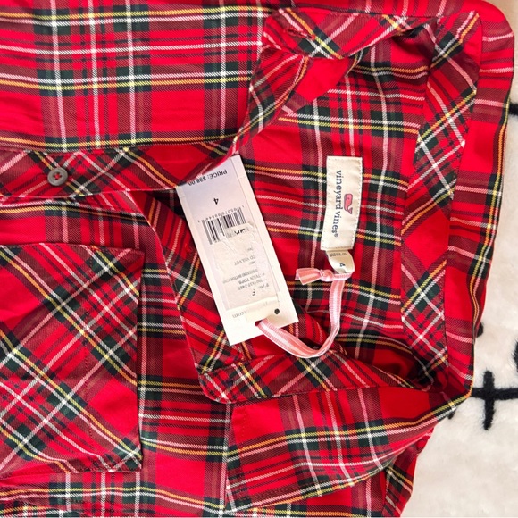 Vineyard Vines Tops - Vineyard Vines Red Plaid Blouse